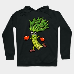 The Running Celery Cartoon Hoodie